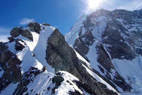 Aoraki - spodní část hřebene 3 Aoraki - spodní část hřebene 3