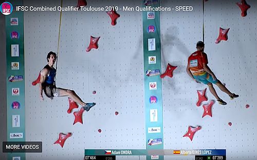 Adam Ondra kvalifikace lezen na rychlost